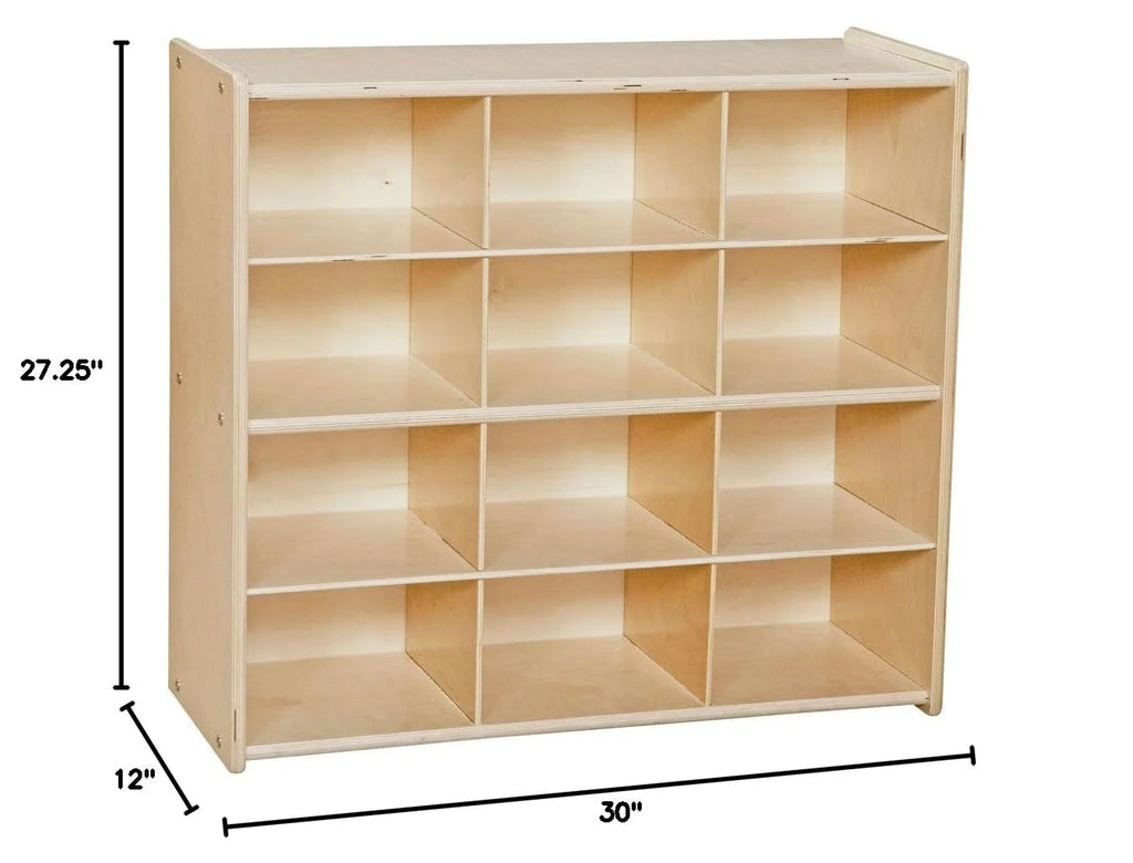 12 Cubbies Birch Plywood Storage Cabinet C856586