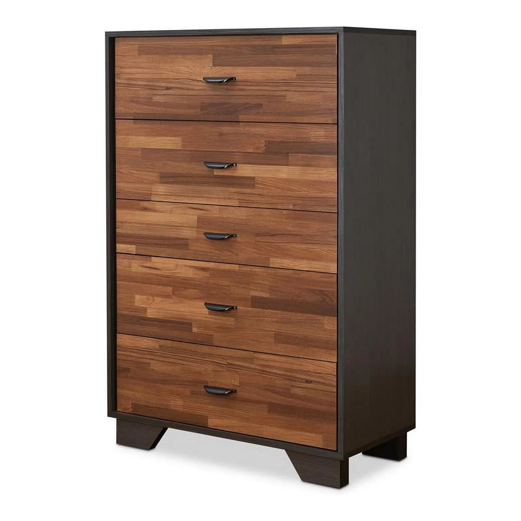 16" Transitional Wood Chest with 5 Drawers J9118