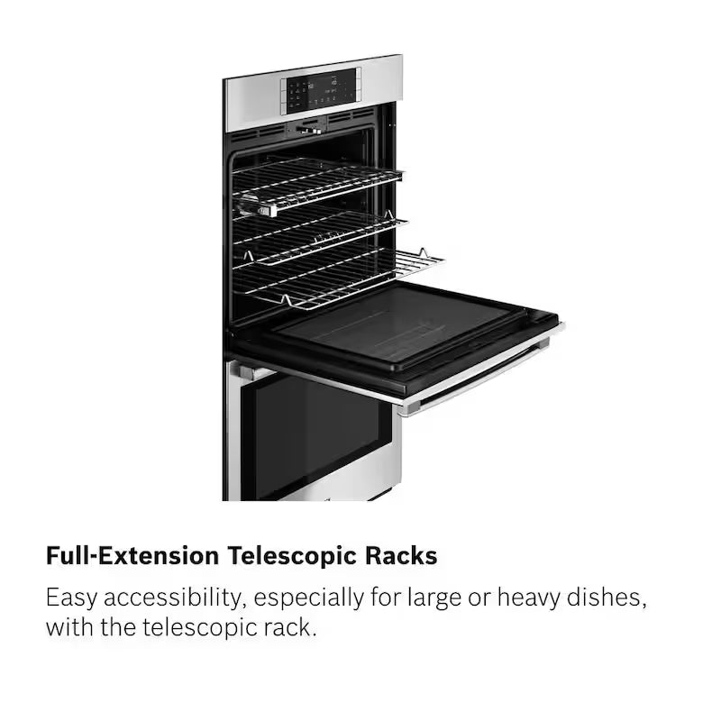 27 in Double Electric Wall Oven with Convection Self Cleaning Stainless Steel A2750