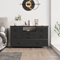 8 Drawer Dresser TV Stand with Outlet and LED Lights H481402