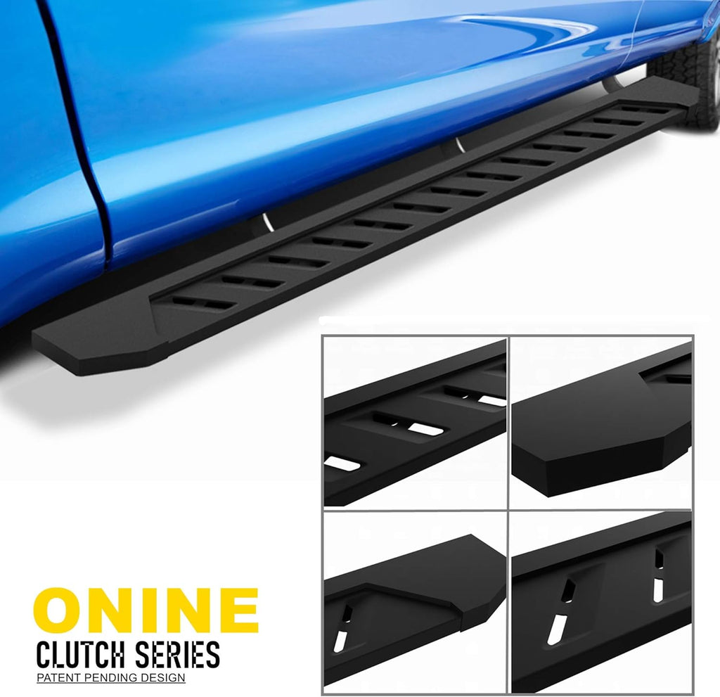 Running Boards Side Step Nerf Bar 7 Inch Wide Texture Black L1558