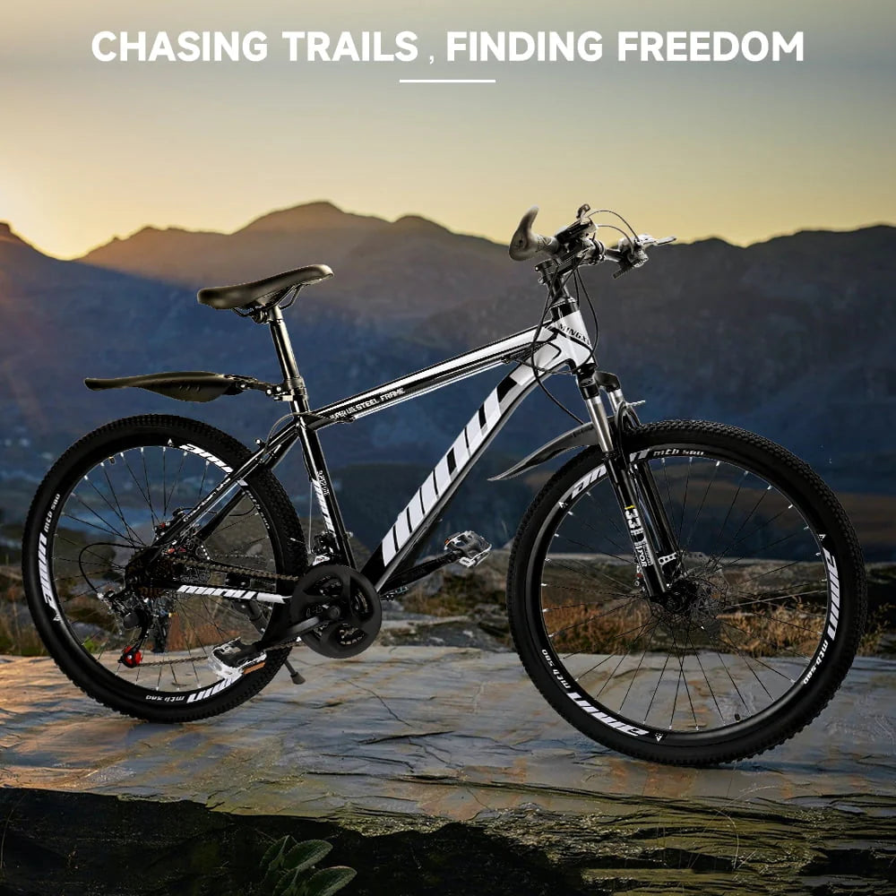 Full Suspension 21 Speed 26 Inch Dual Disc Brake Mountain Bike Z601