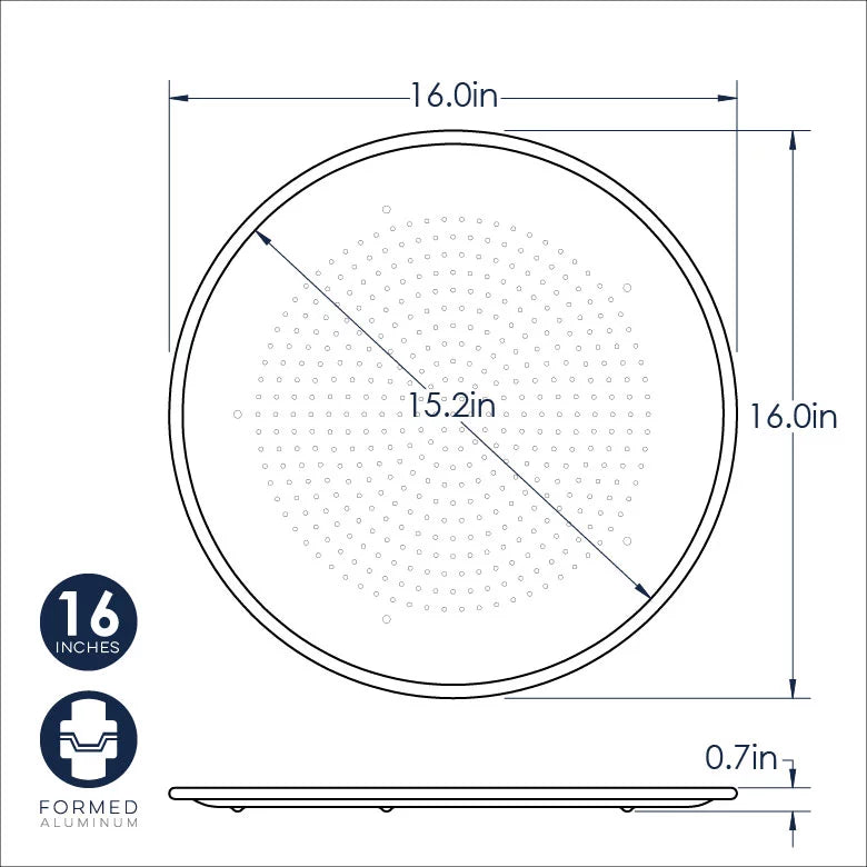 16" Aluminum Pizza Crisper T6576