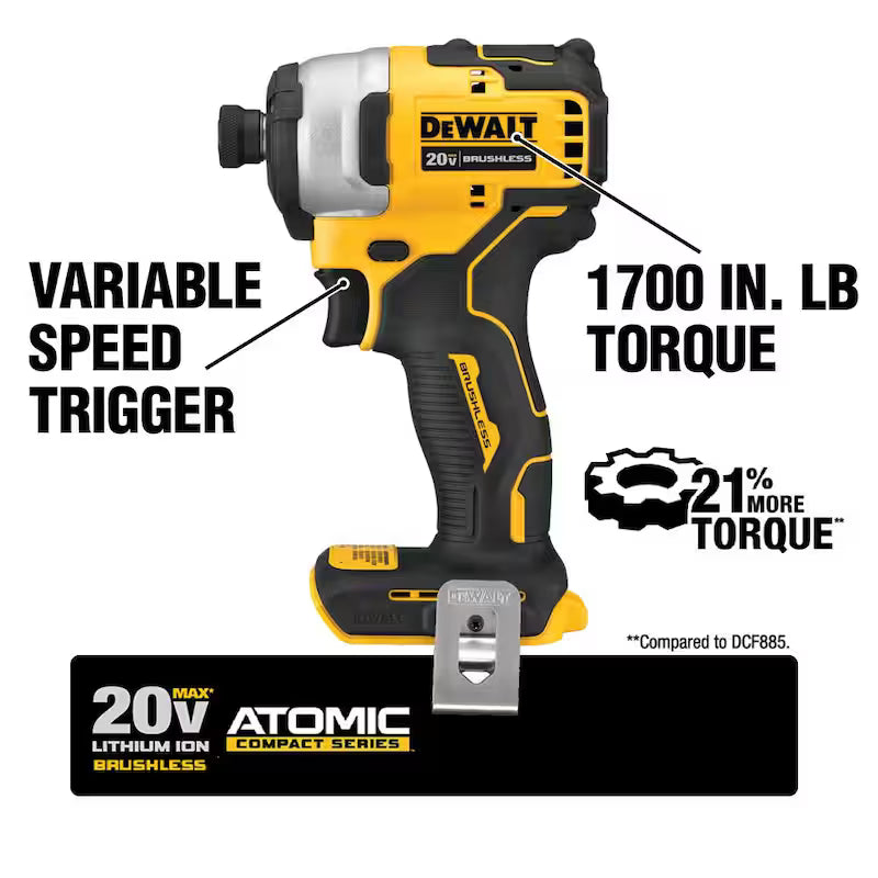 20V MAX Cordless Brushless 4 Tool Combo Kit with 2.0Ah Batteries B352499