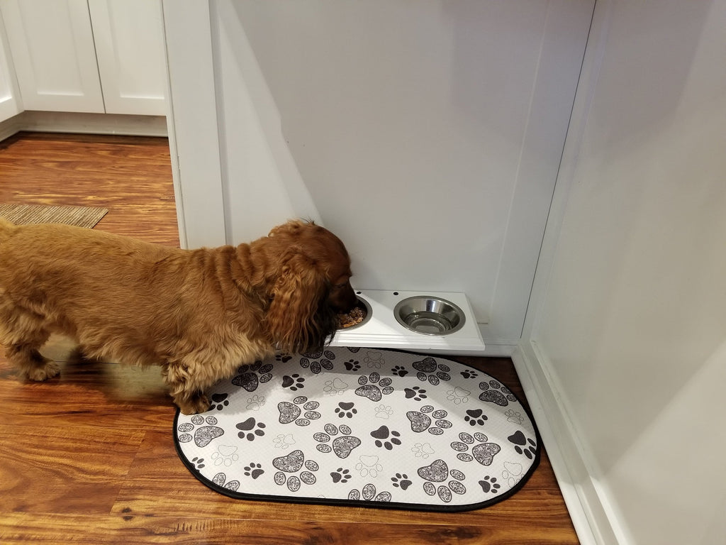 Primed Gray Pet Food Holder G536317