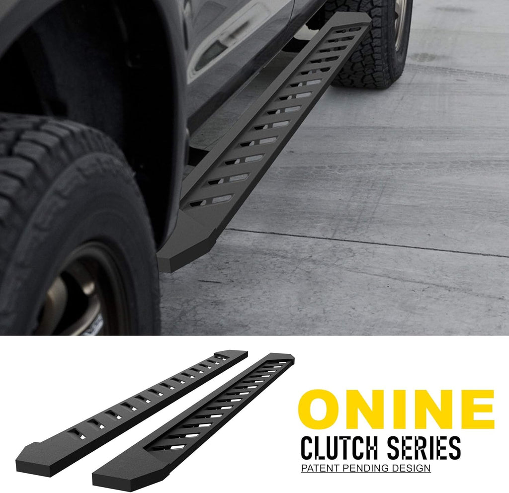 Running Boards Side Step Nerf Bar 7 Inch Wide Texture Black L1558