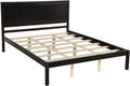Full Size Solid Wood Platform Bed Frame with Headboard A928