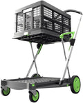 Collapsible Folding Trolley Cart with Storage Crate M201