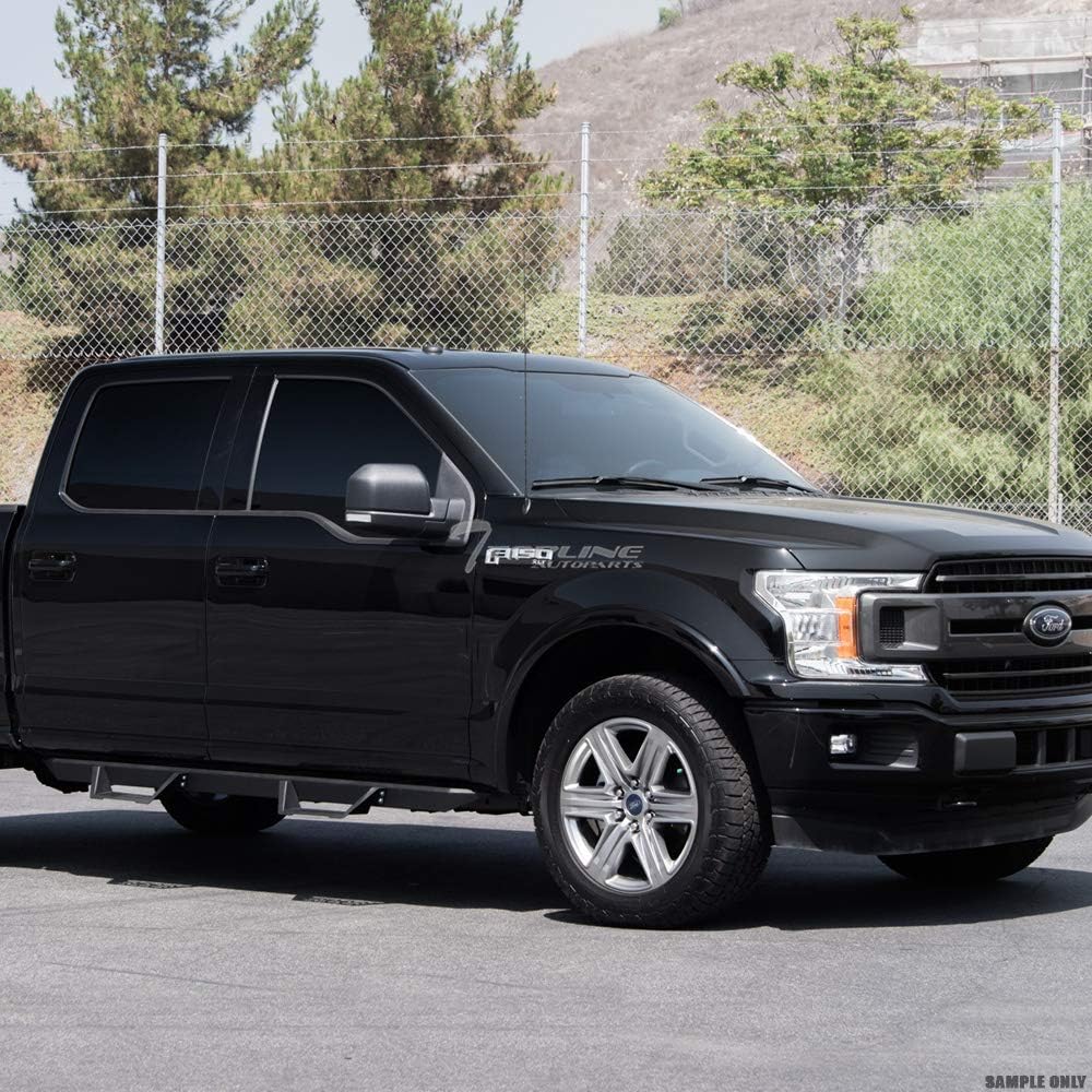 Matte Black Drop Step Side Nerf Bars Running Boards U660588