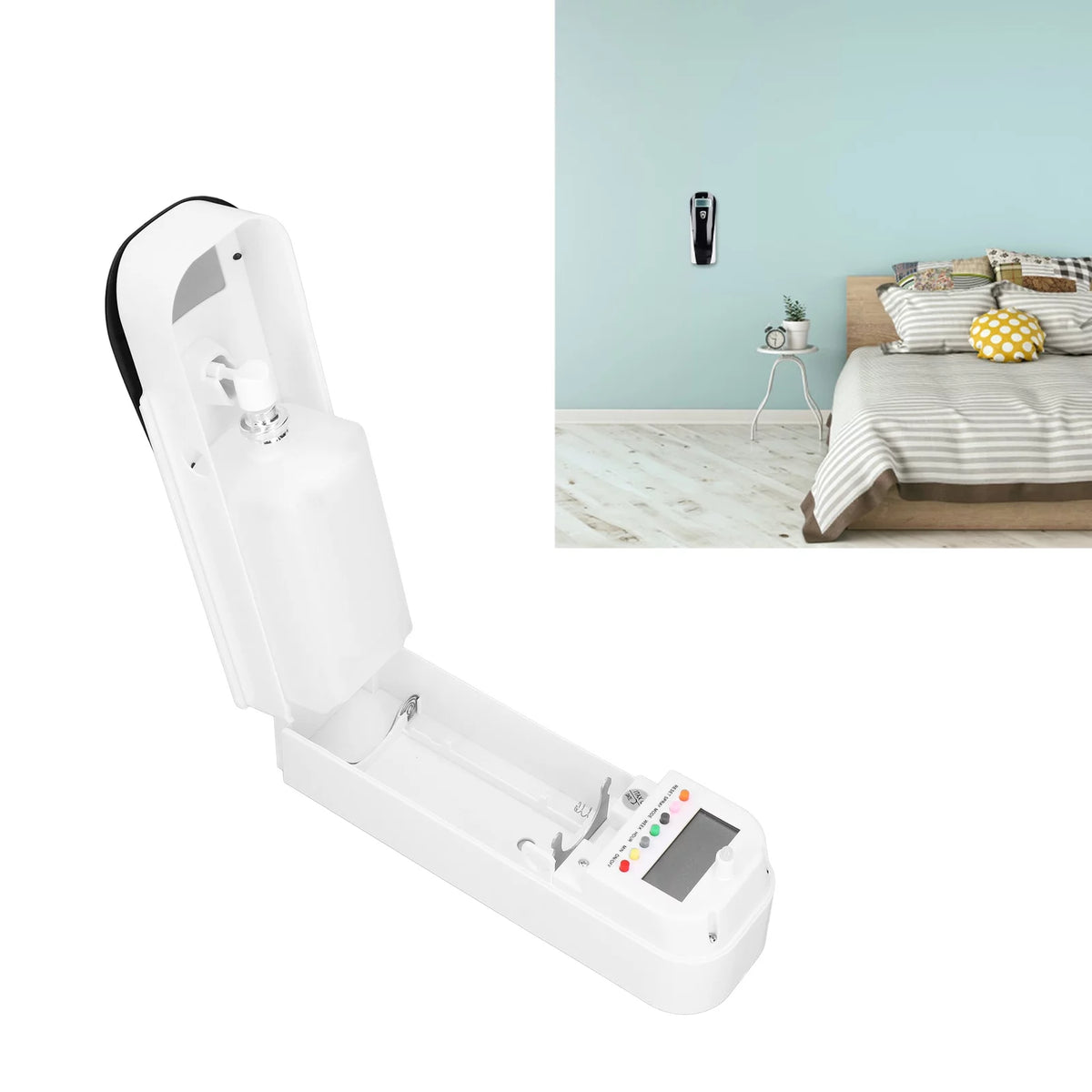 Wall Mounted Automatic Aerosol Scent Dispenser Black M4327