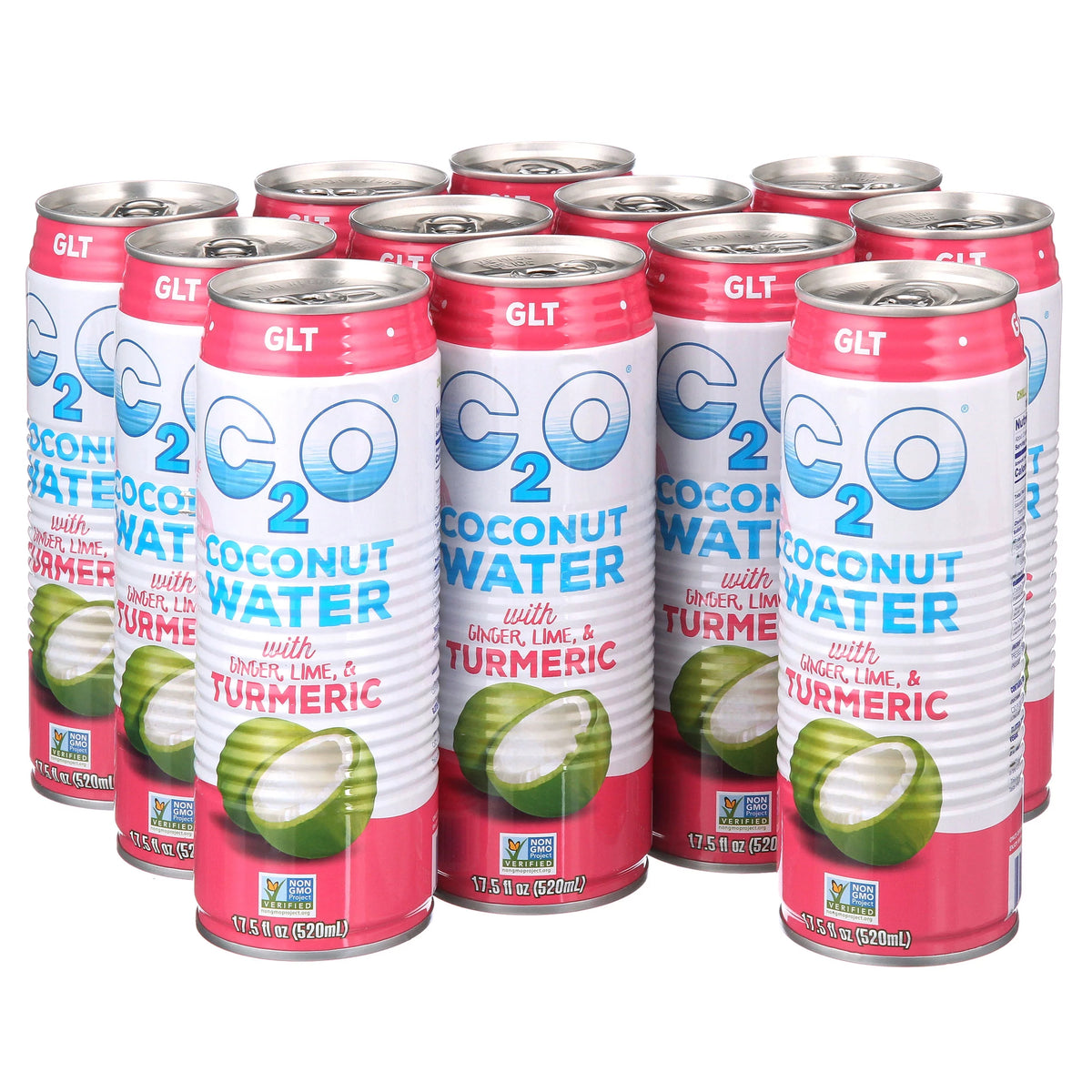 Coconut Water with Ginger Lime and Turmeric 17.5 fl oz 12 Pack W918149