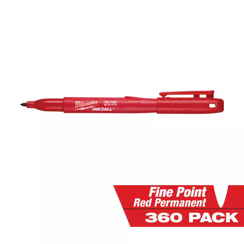 Red Fine Point Permanent Marker 360-Pack X2206