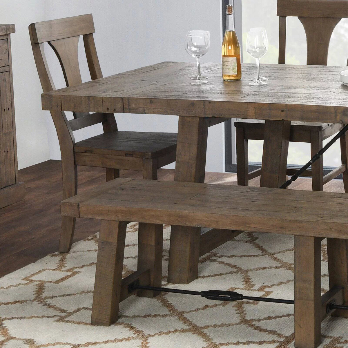 Reclaimed Pine 82 in. Extension Dining Table H109481