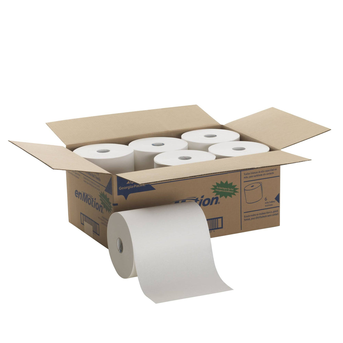 White High Capacity Touchless Towel Roll of 6 H73023