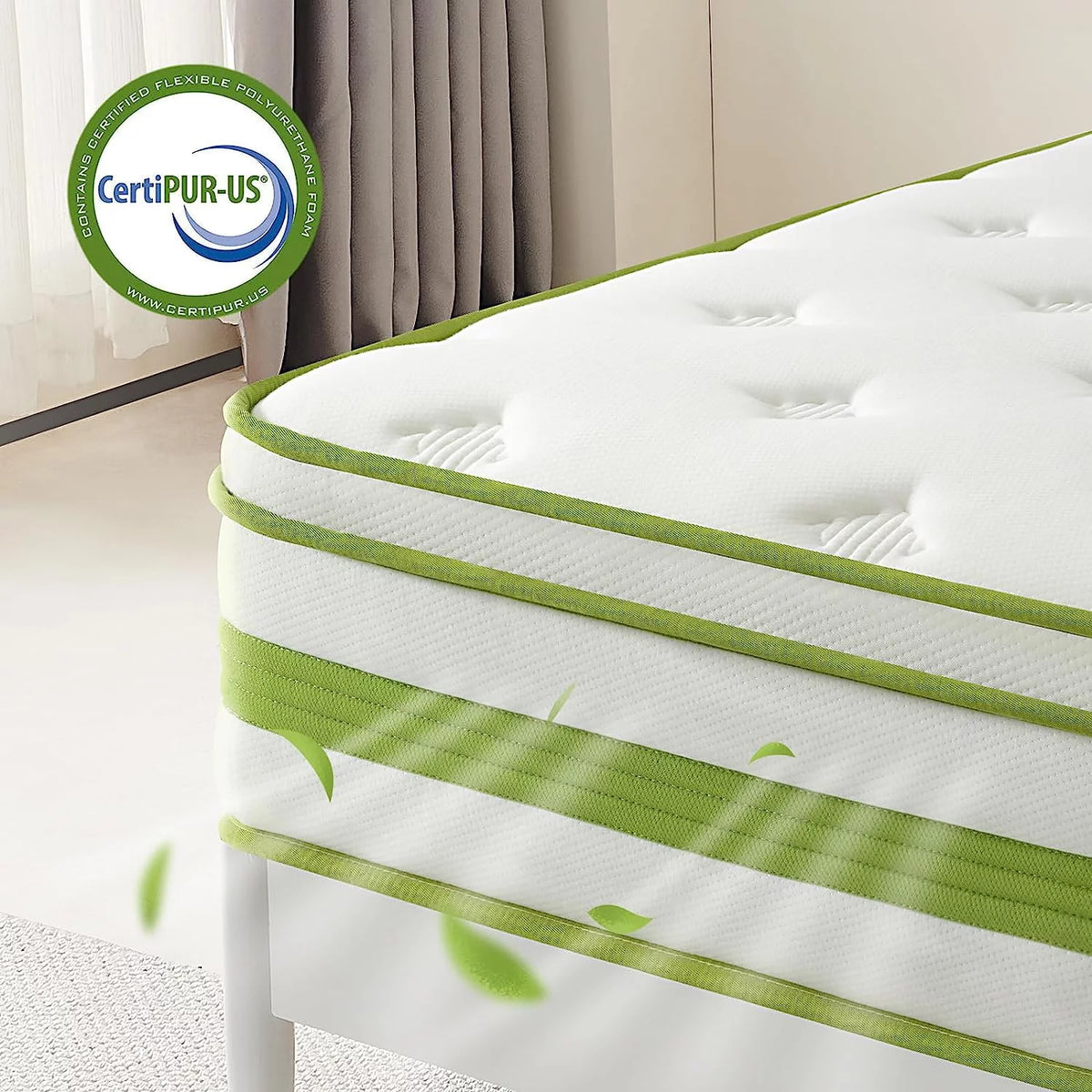Queen 12 Inch Hybrid Memory Foam Mattress A8955