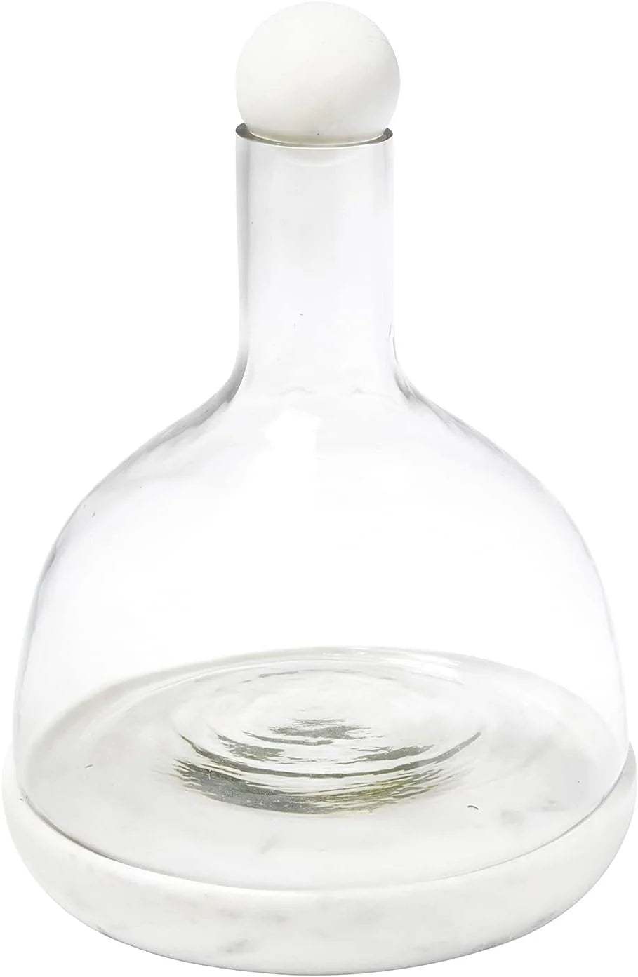Marble and Glass Wine Carafe 42-Ounce F590643