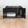 Wooden Pet House and Litter Box A91318