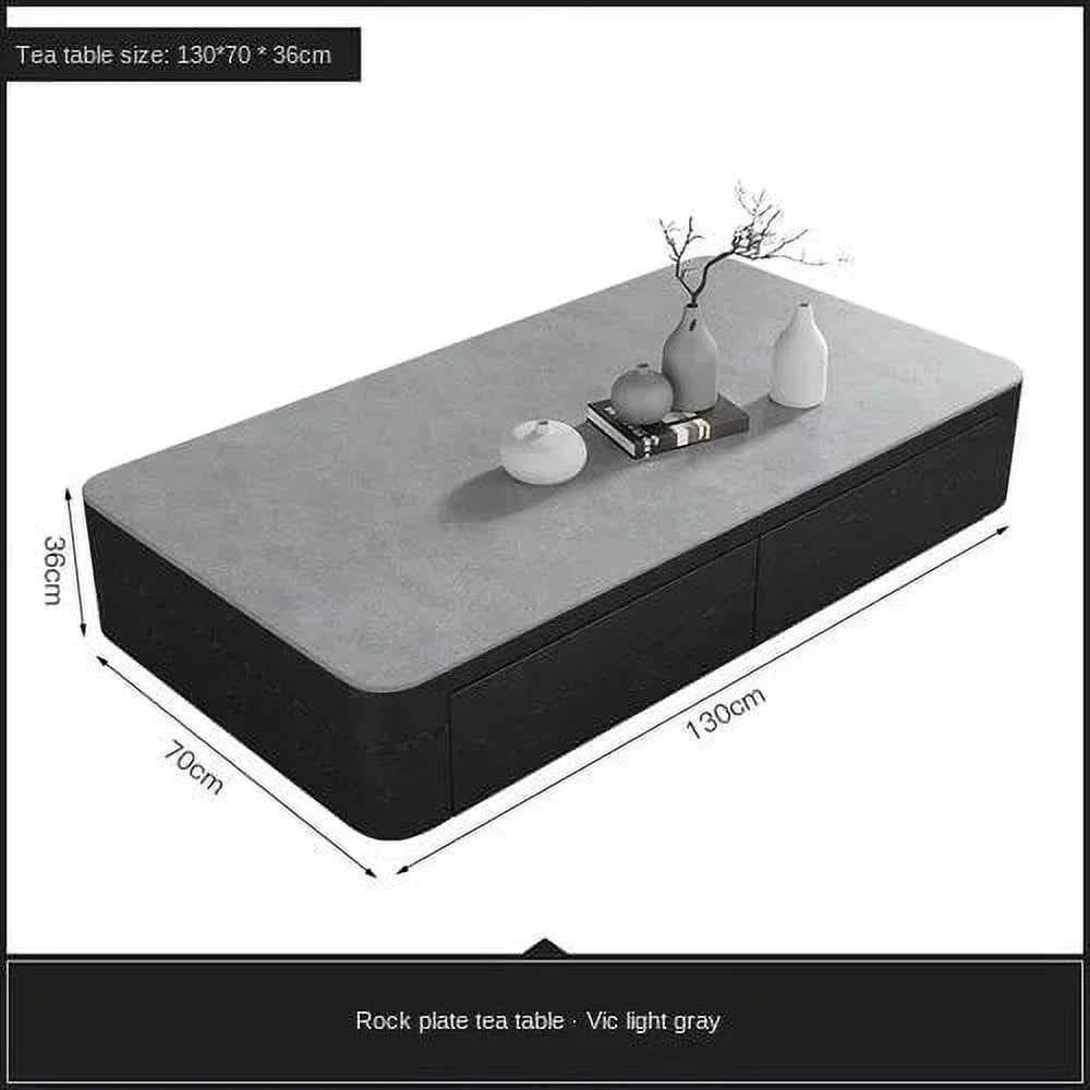 Italian Slate Coffee Table TV Cabinet Retractable O646