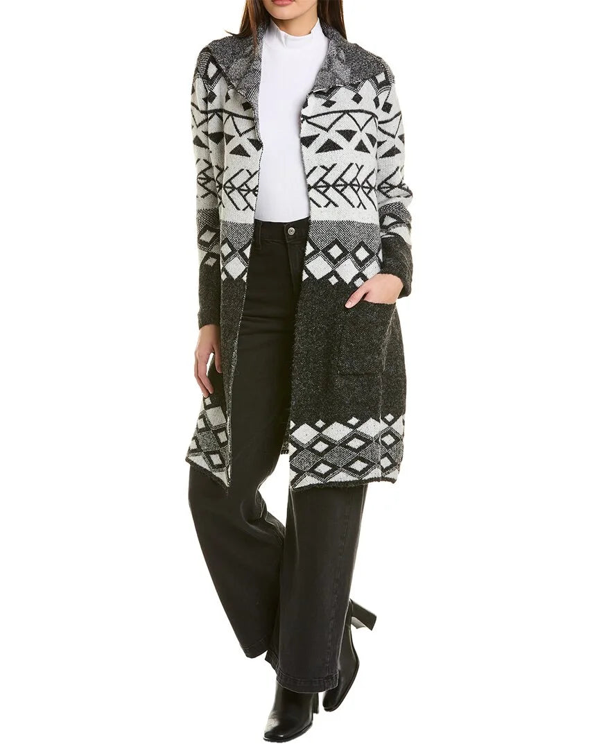 Black Cardigan Coat I380