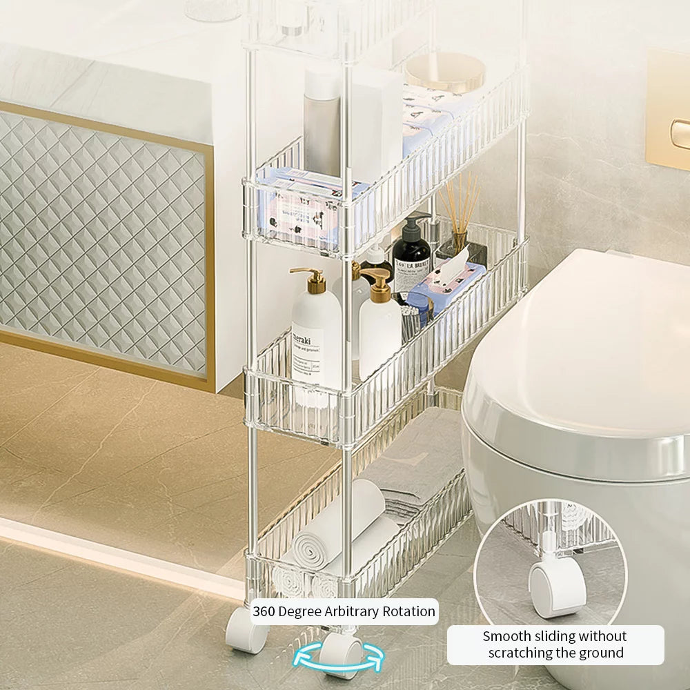 Slim 3 Tier Rolling Storage Cart P772
