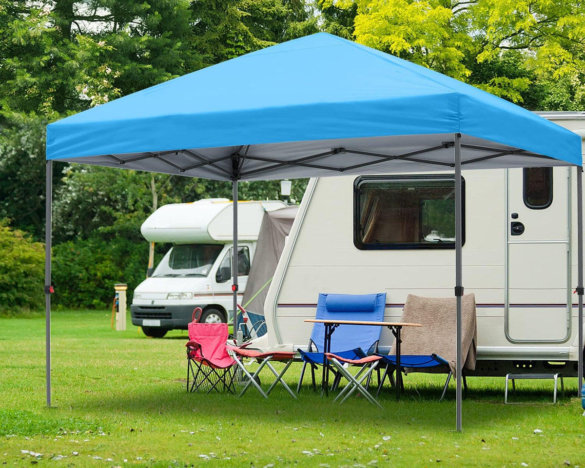 10x10FT Pop Up Canopy Tent with Wheeled Carrying Bag P19939