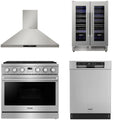 36 Gas Range, Range Hood, Dishwasher and Wine Cooler K2536