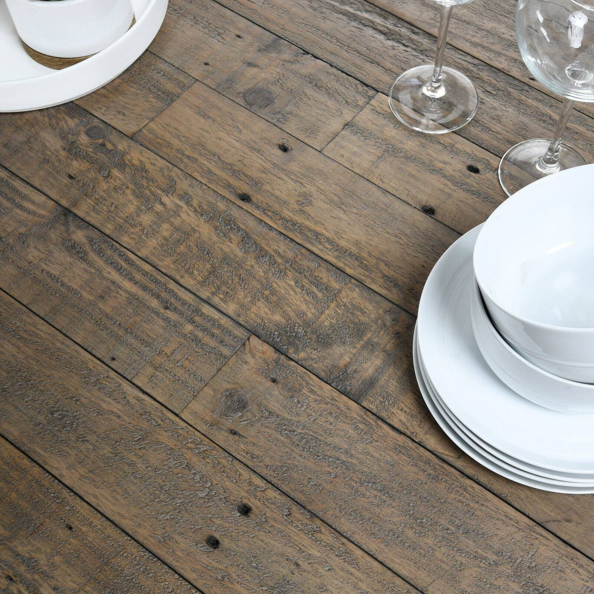 Reclaimed Pine 82 in. Extension Dining Table H109481