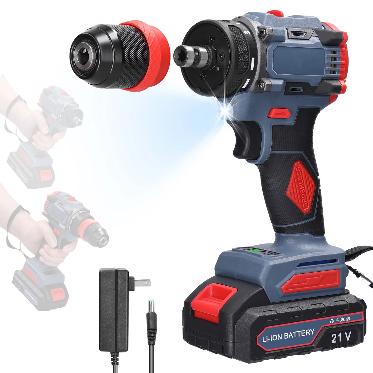 Electric Drill 2in1 Lithium Screwdriver Power Tool R241