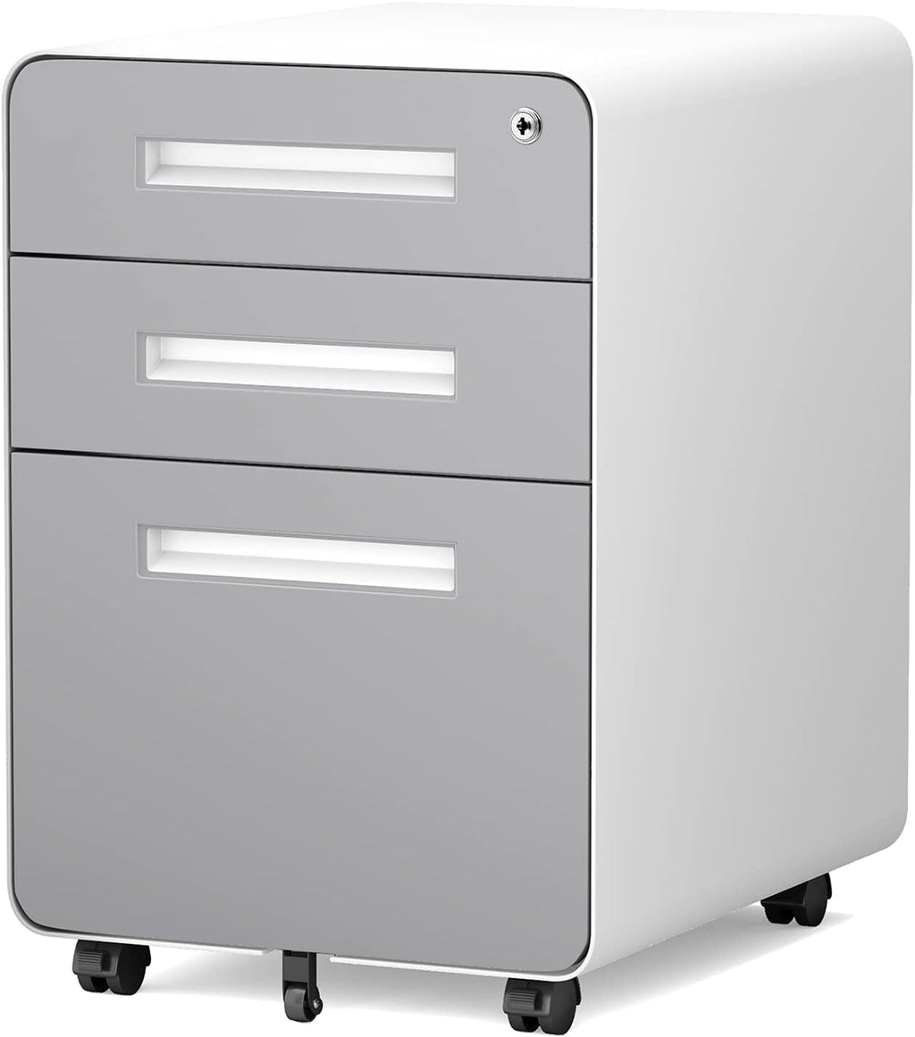 3 Drawer Metal File Cabinet with Lock M1701