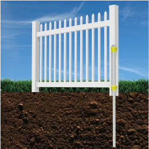 4ft x 6ft No-Dig Fence with Post Anchor & Cap F82793
