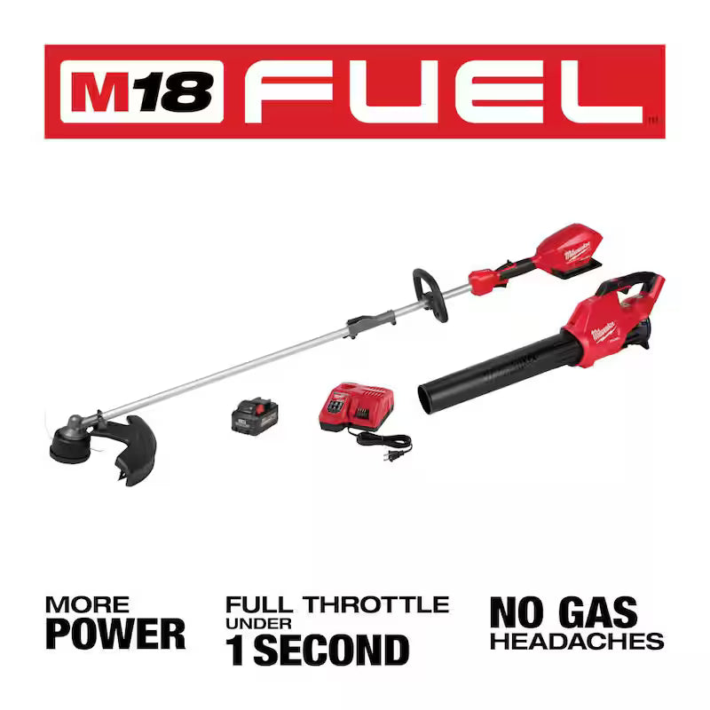 18V Lithium-Ion String Trimmer Blower Combo Kit with Edger Hedge Trimmer and Pole Saw 5-Tool H466626