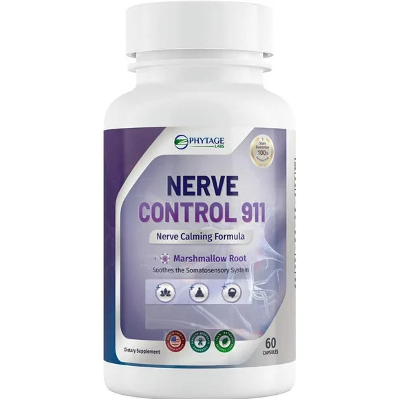 Natural Plant Based Nerve Health Supplement 60 Capsules V7261