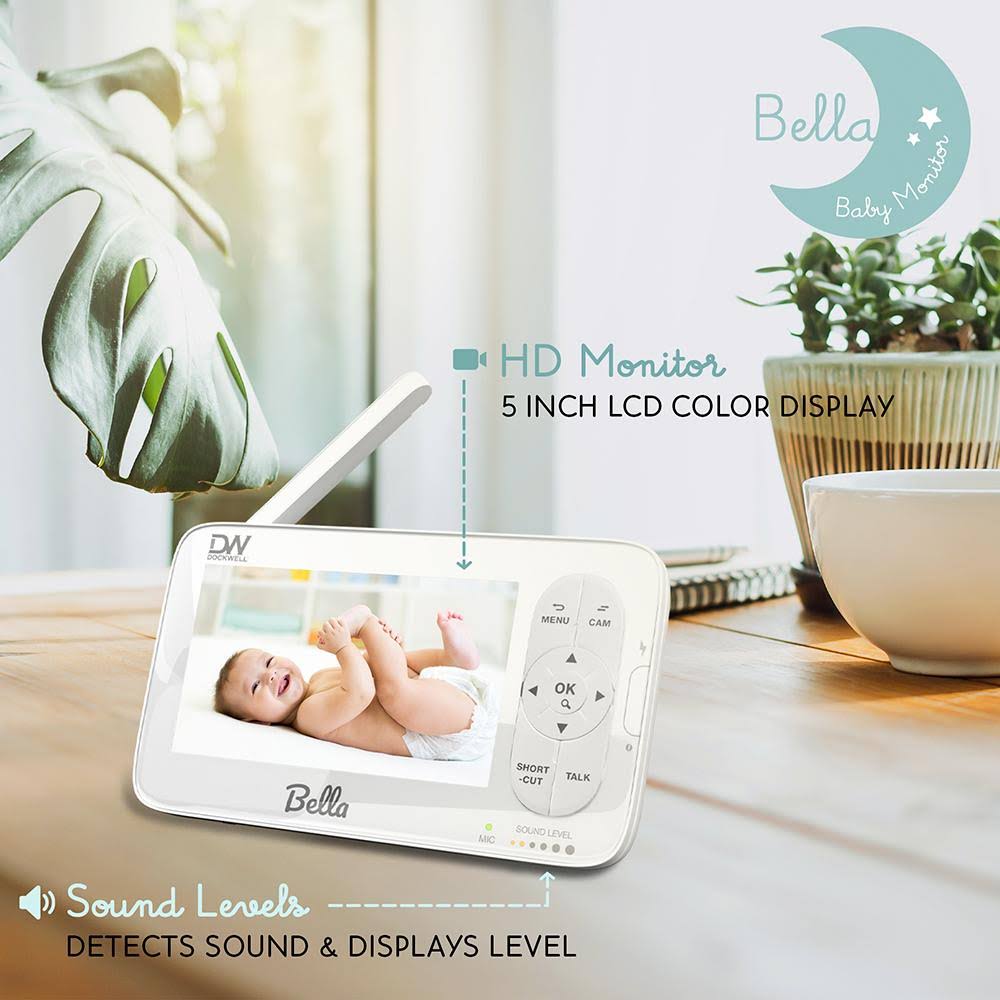 Video Baby Monitor 5 LCD Camera 2 Way Audio Night Vision Z5136