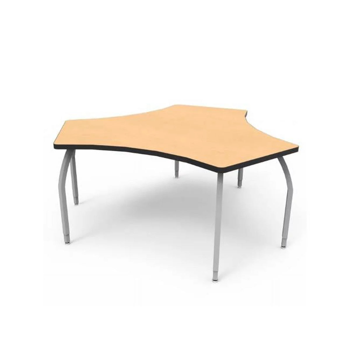 Bridge Table with Fusion Maple Laminate & 4 Adjustable Legs W995