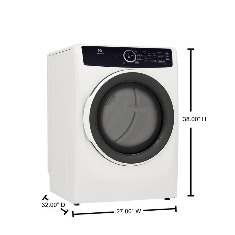 8 cu. ft. Vented Front Load Electric Dryer with Steam in White W706882