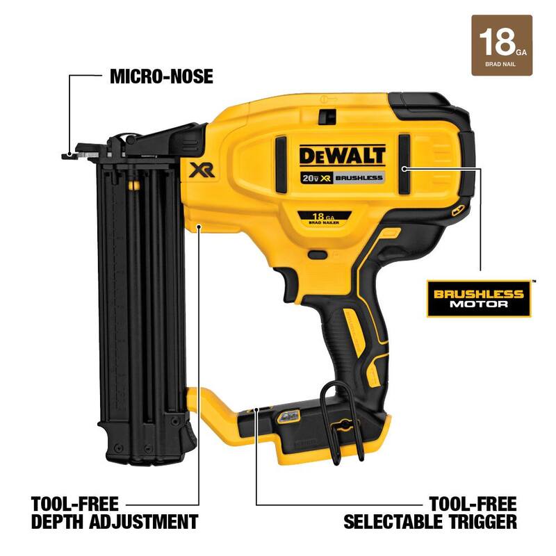 18-Gauge Cordless Brad Nailer with Batteries J261