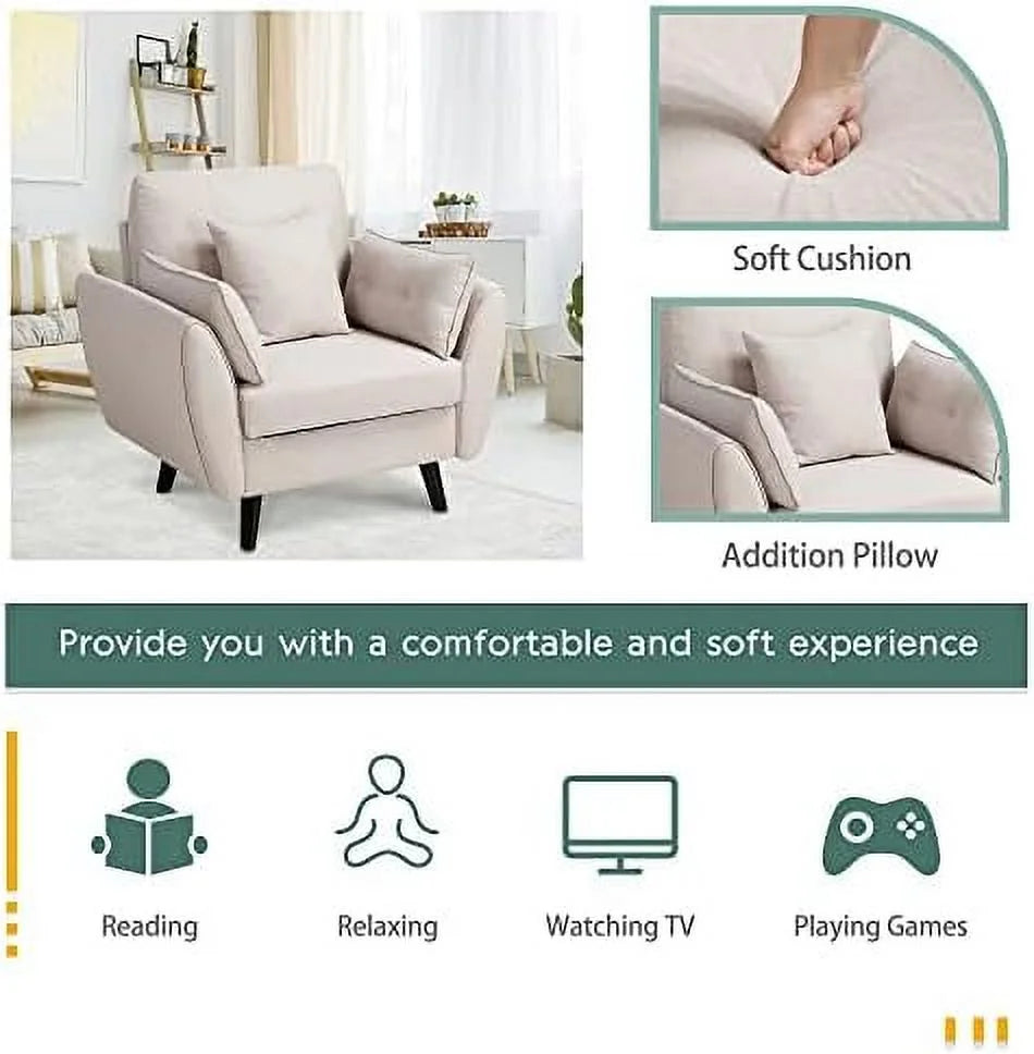 Small Sofa Couch with Pillow W6418