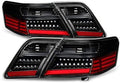 Black LED Tail Lights Brake Lamp Replacement Pair 4pcs Set W3794