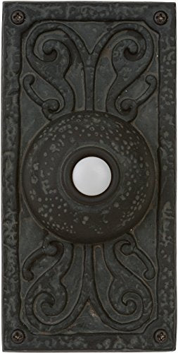 Weathered Black Lighted Doorbell LED Push Button J941