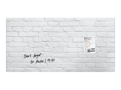 White Magnetic Glass Board S92295