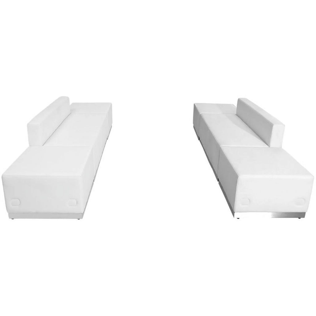 6 Piece Reception Seating in White E18845
