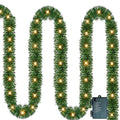 14.8 FT Artificial Christmas Garland with 50 Pre-Lit LED Lights W54590