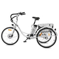 Electric Tricycle 350W Cruiser Tricycle with Basket 36V 10Ah Navy K60400
