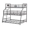 Black Metal Triple Bunk Bed X3142