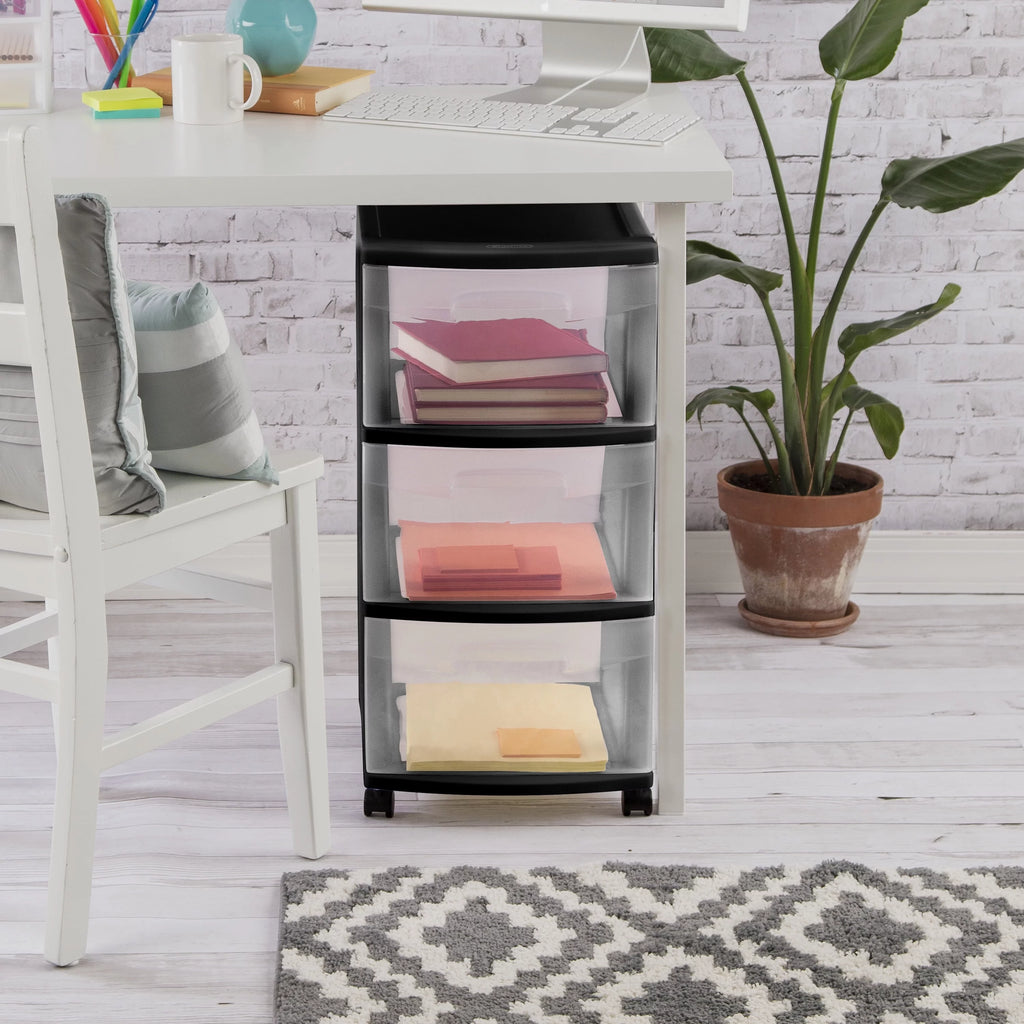 3 Drawer Plastic Cart U63562