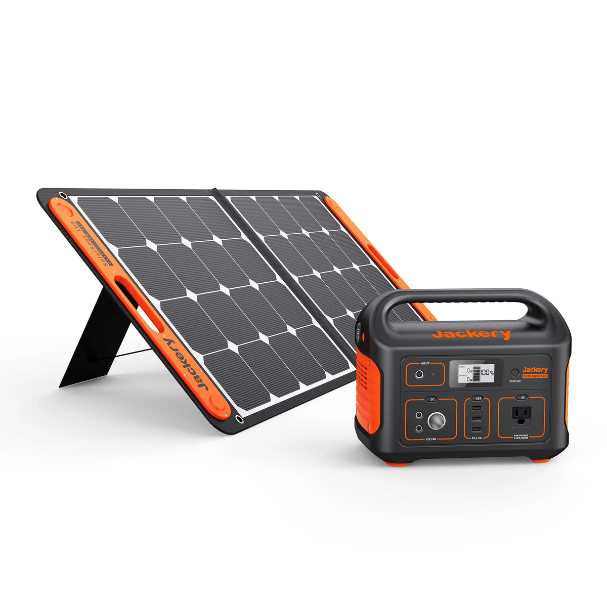 518Wh Portable Solar Generator with 100W Solar Panel V9572