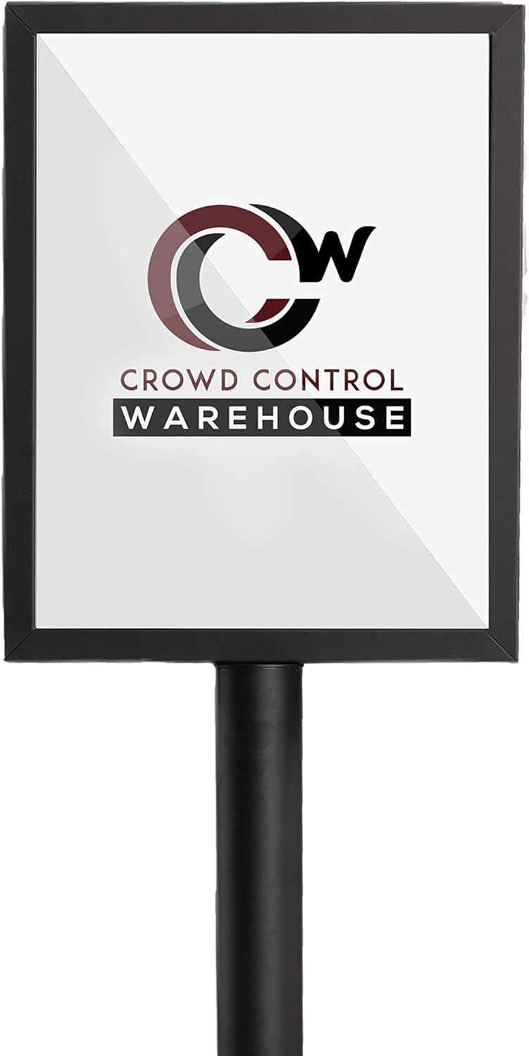 Black 11 x 14 Inch Pedestal Standing Floor Sign Frame I88662