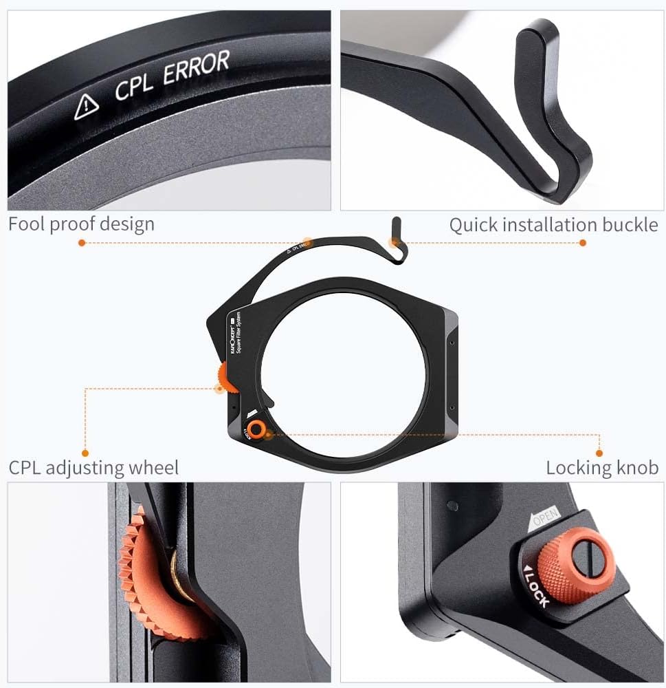 Camera Lens Square Filter Holder System Kit V294