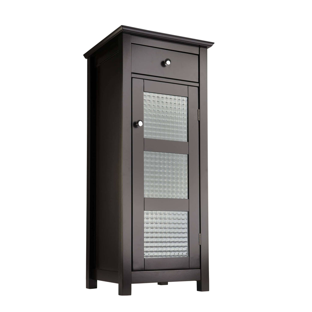 Espresso 1 Door 1 Drawer Floor Cabinet D683338