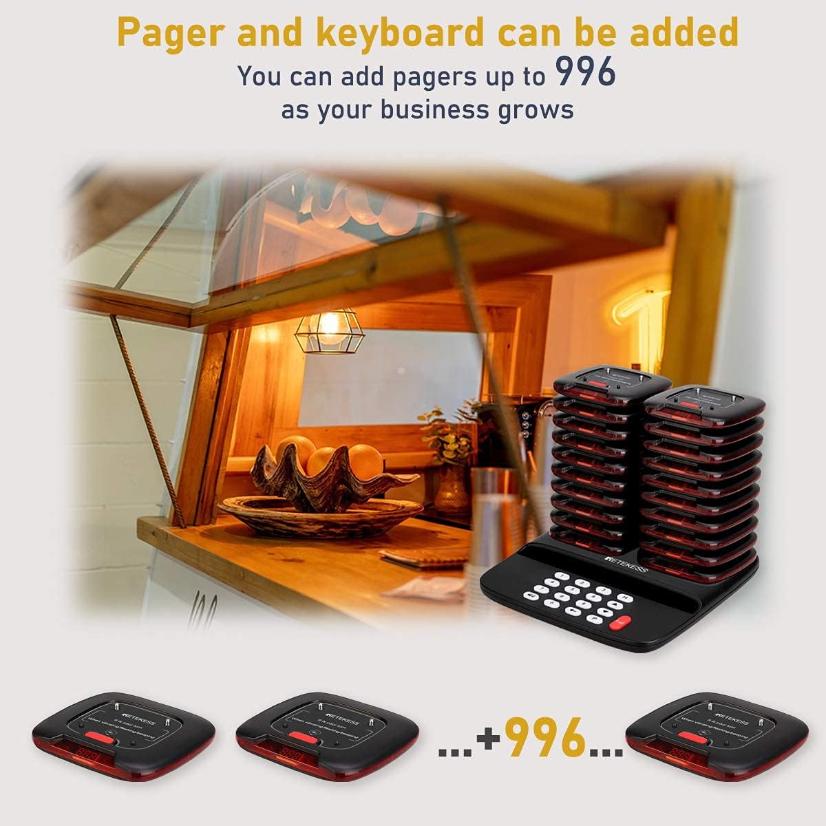 Restaurant Pager System with 20 Pagers G805861